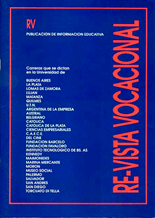 Tapa de la Primera Guía de Re-vista Vocacional año 1992